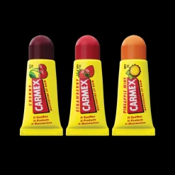 CARMEX TRIPLO MINIS BÃLSAMO LABIALES FRESA CEREZA Y PIÃ‘A