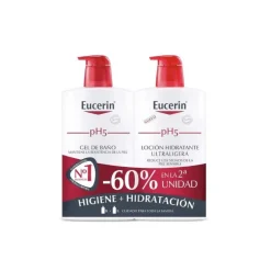 EUCERIN DUPLO PH5 GEL 1L + LOCIÓN ULTRALIGERA 1L