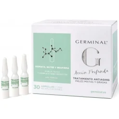 Germinal Action en profondeur Antiaging Peau grasse et mixte 30 Ampoules