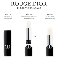 ROUGE DIOR BALMBaume à lèvres universel - 95 % d'ingrédients d'origine naturelle - soin floral hydratant - rechargeable